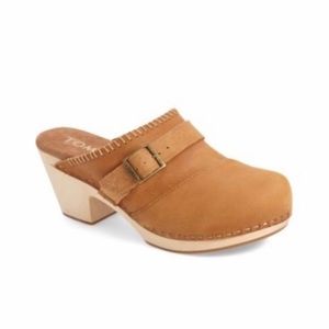 Toms Shoes Elisa Clogs Mules Suede Sz 9
